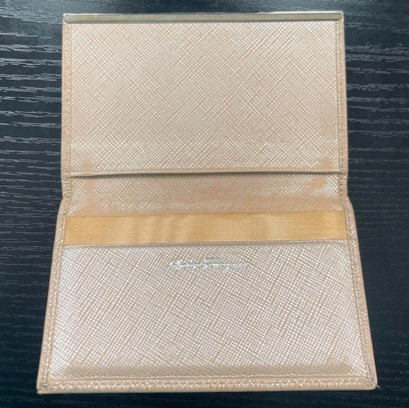 Salvatore Ferragamo Other - Salvatore Ferragamo Light Tan Card Holder/Wallet